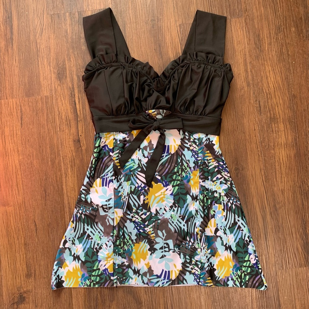 Stretchy Floral Princess Waist Top